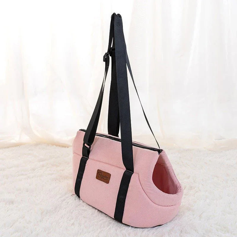 Sac de transport bandoulière pour animaux de compagnie en tissu Oxford