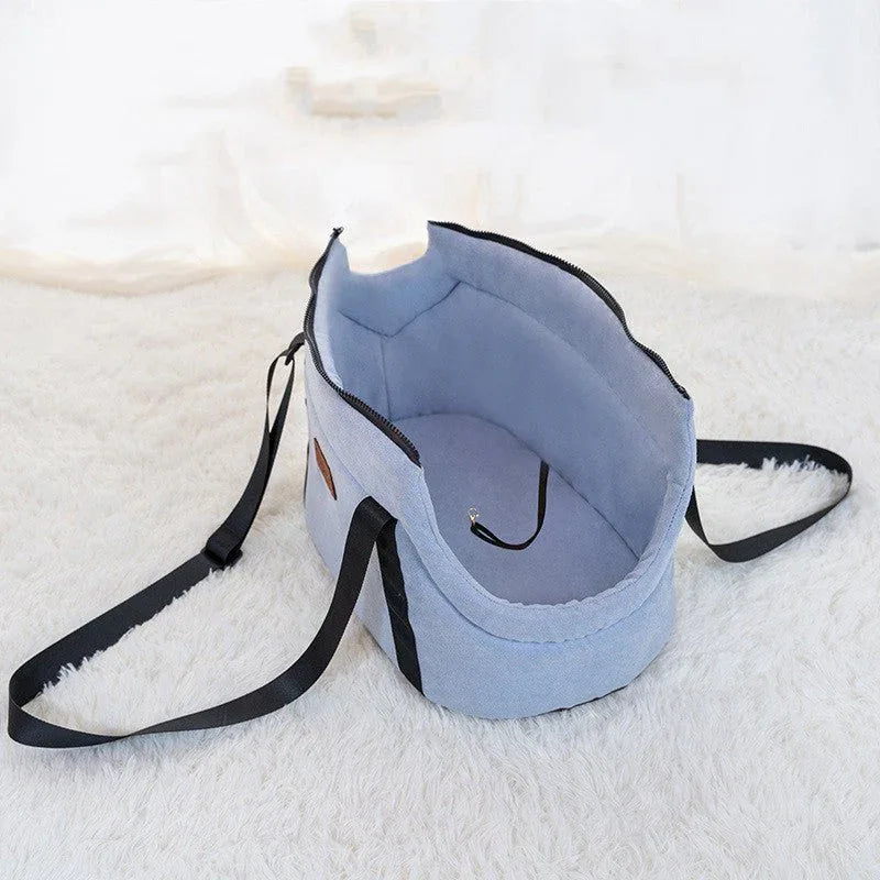 Sac de transport bandoulière pour animaux de compagnie en tissu Oxford