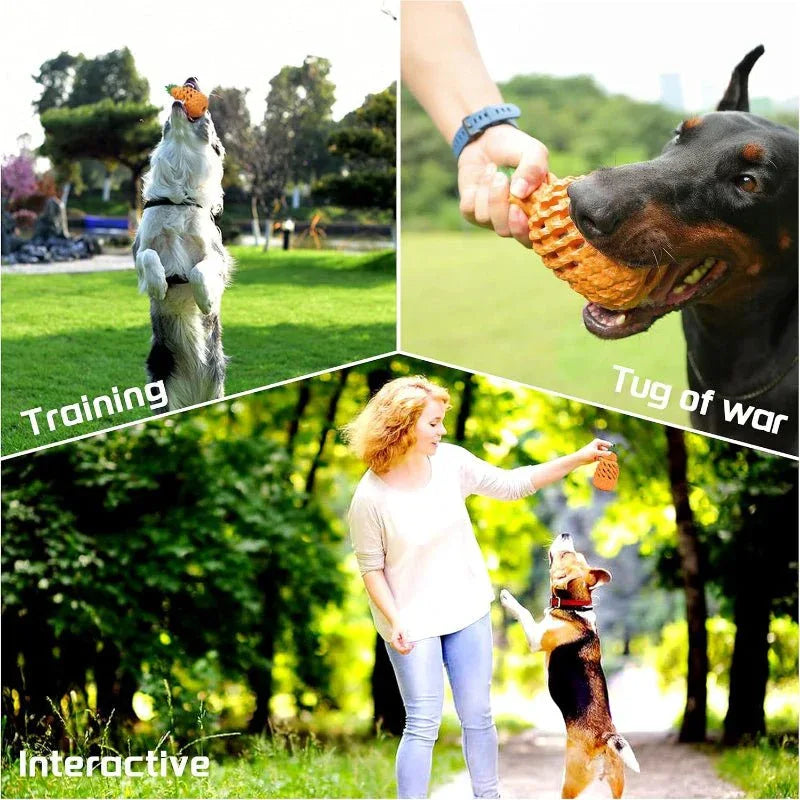 Jouets à mâcher ananas pour chiens de grandes races et races agressives
