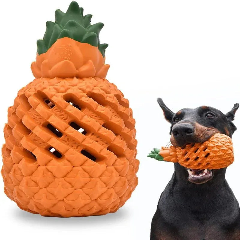 Jouets à mâcher ananas pour chiens de grandes races et races agressives