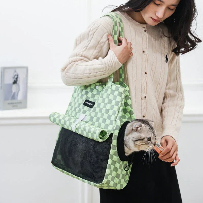 Tragbare atmungsaktive Schultertasche für Katzen und Hunde