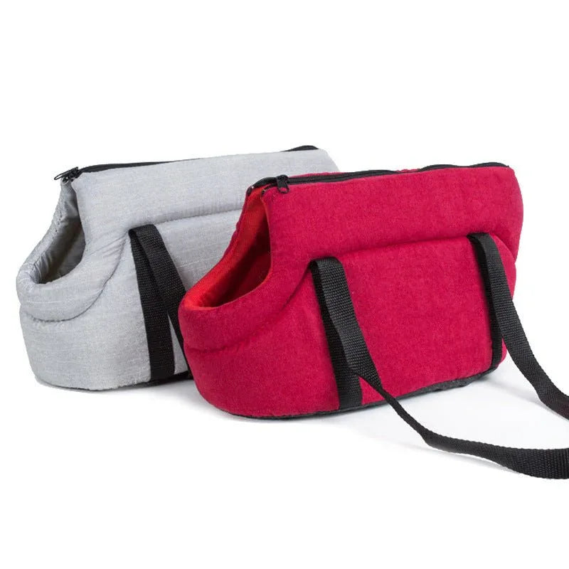 Sac de transport portable pour chien ou chat avec coussin amovible au fond