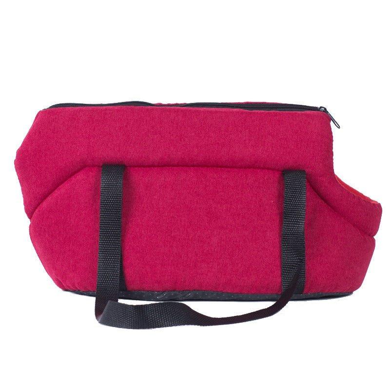 Sac de transport portable pour chien ou chat avec coussin amovible au fond