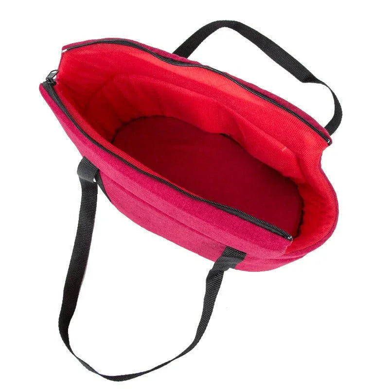 Sac de transport portable pour chien ou chat avec coussin amovible au fond