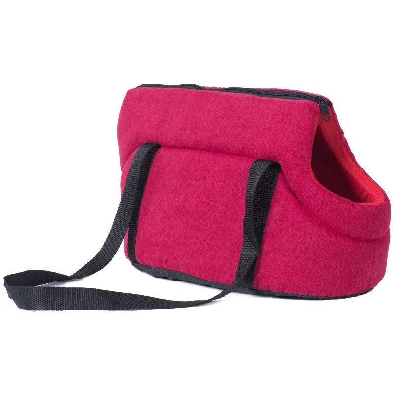Sac de transport portable pour chien ou chat avec coussin amovible au fond