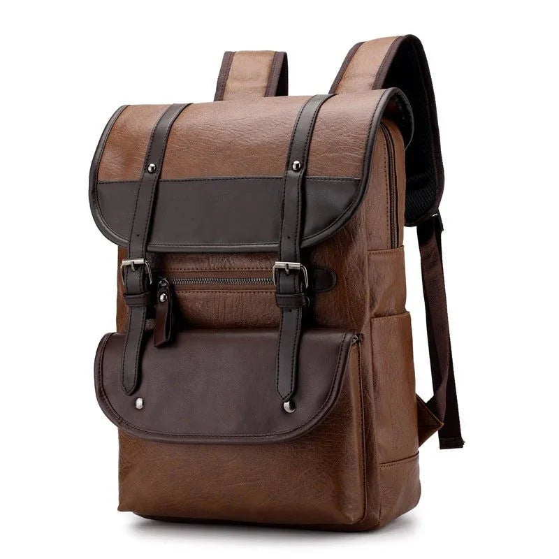 PU-Leder Wasserdichter Studenten-Computerrucksack