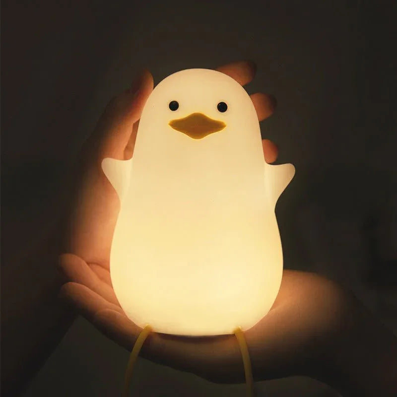 Veilleuse en silicone Mouette Lampe apaisante en forme d'animal pour enfants bébés adultes