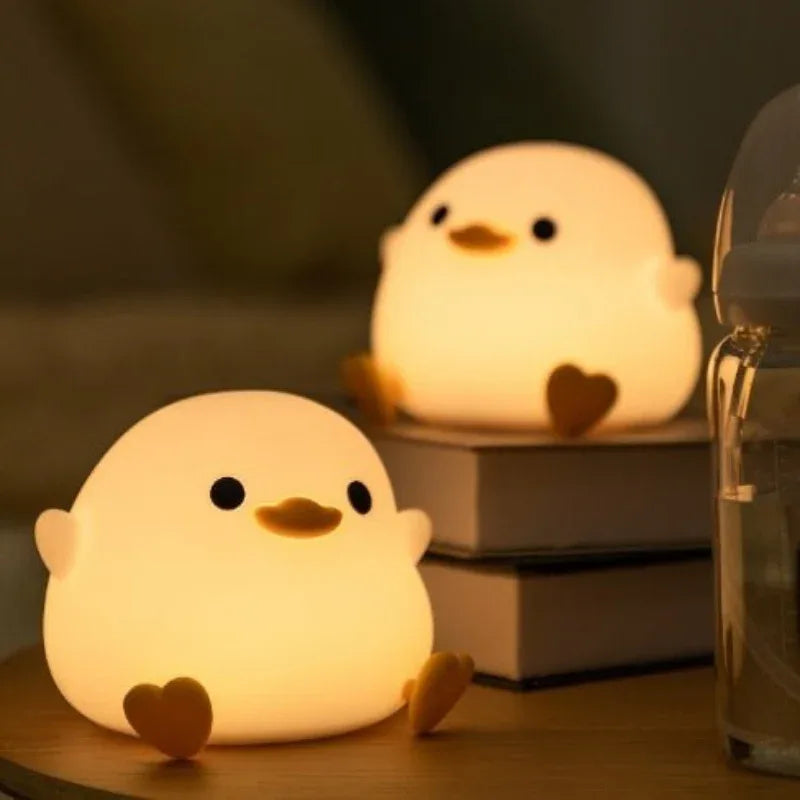Veilleuse en silicone Mouette Lampe apaisante en forme d'animal pour enfants bébés adultes