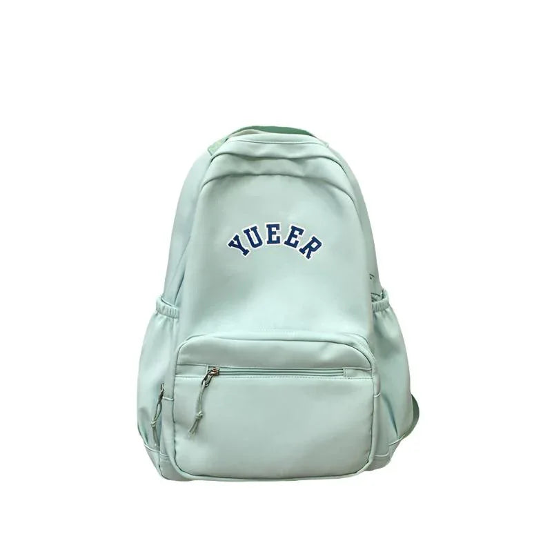 Sac à dos simple unisexe pour l'école ou le travail avec plusieurs poches