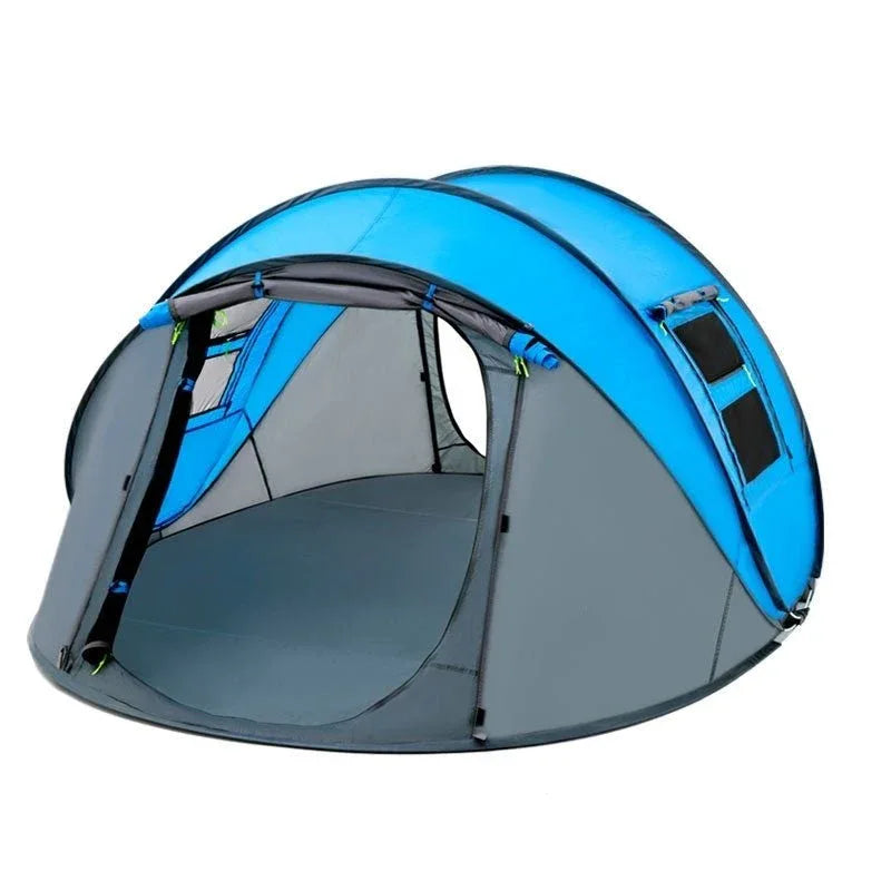 Tente de camping extérieure monocouche, imperméable, à ouverture rapide