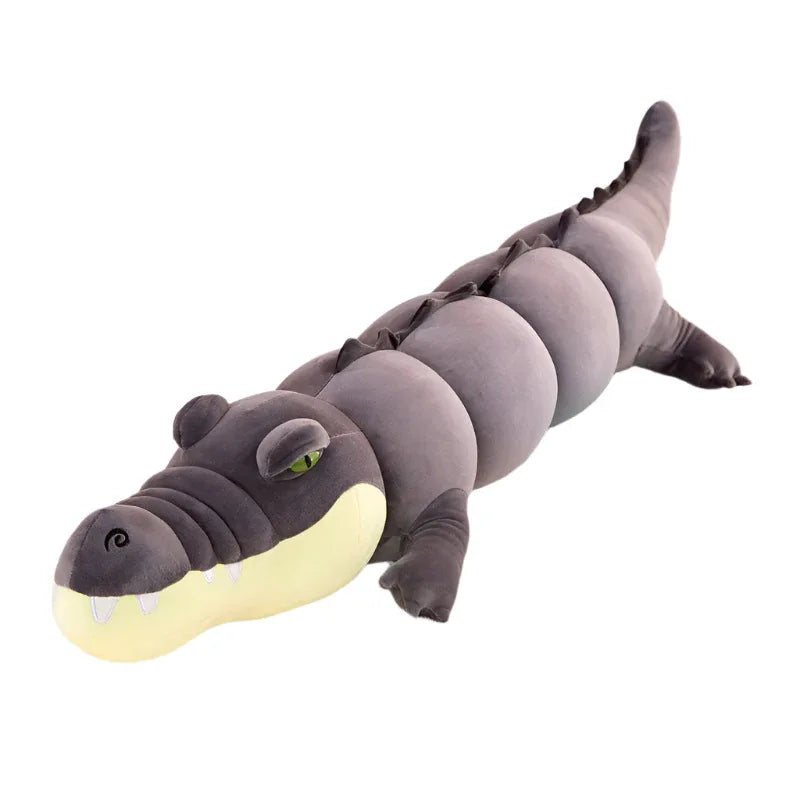 Peluche Oreiller Alligator Doux et Confortable