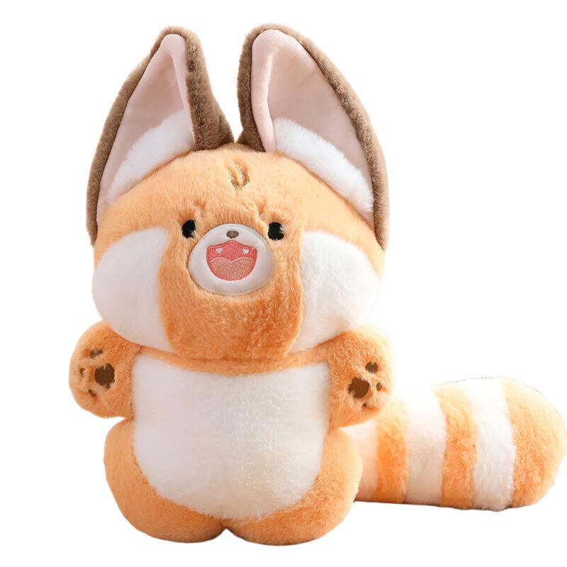 Animaux en Peluche Doux Mignons Renard Panda Roux Raton Laveur Poupées Jouets en Peluche
