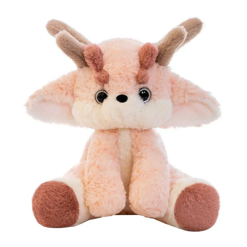 Jouets en peluche rose clair doux et mignons
