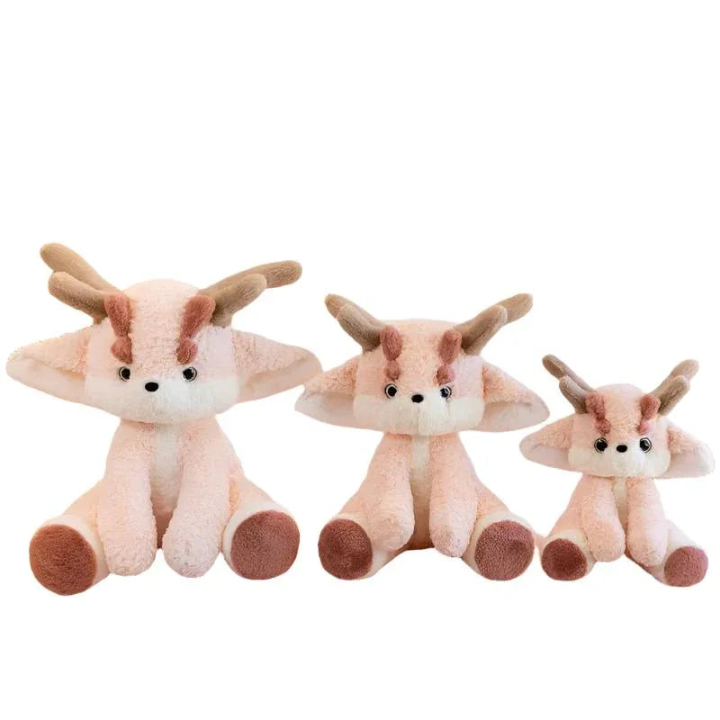 Jouets en peluche rose clair doux et mignons