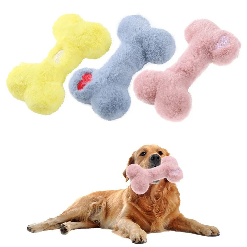 Weiches Plüsch-Beißfestes Knochen-Hundespielzeug