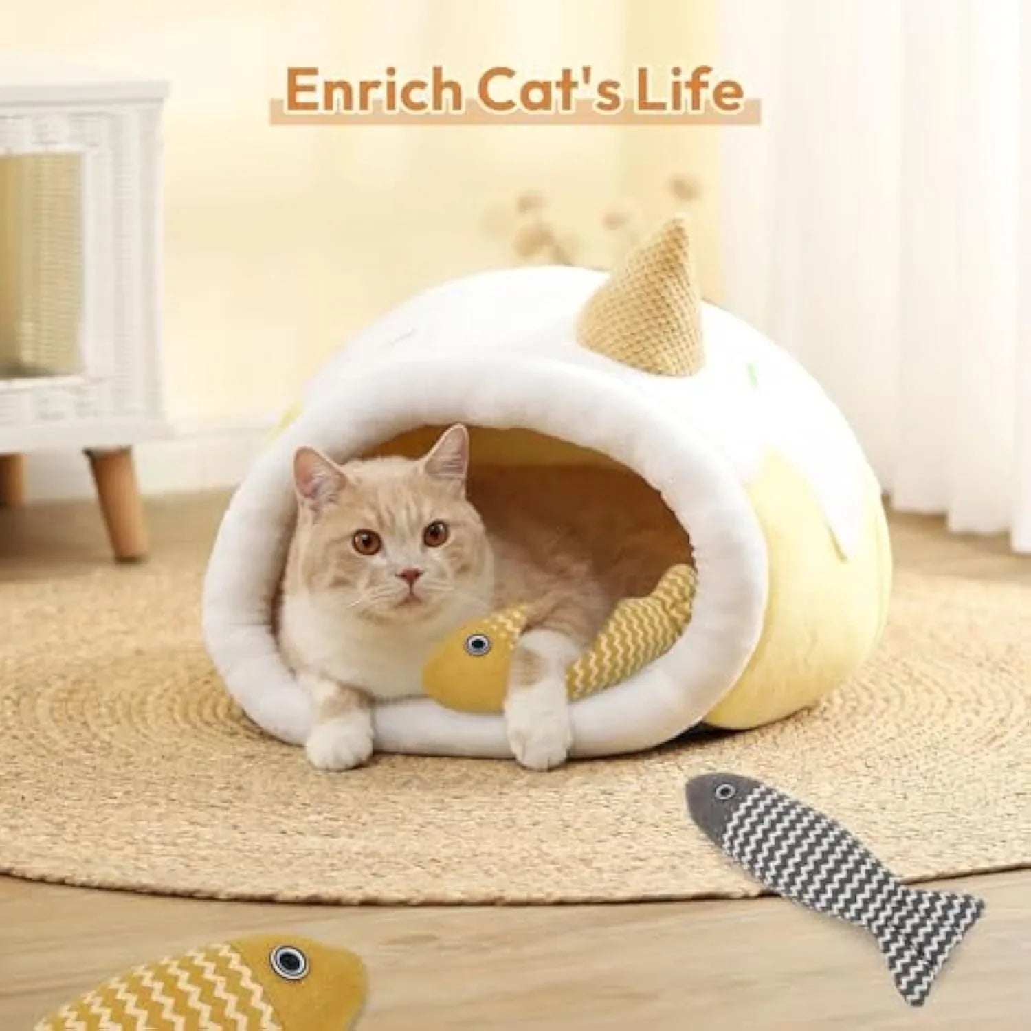 Weiche, sichere, bequeme Fisch-Indoor-Interaktive-Übungs-Katzenspielzeuge mit gefülltem Katzenminze