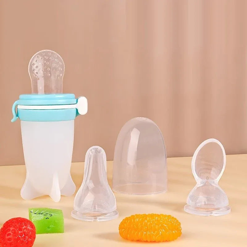 Biberon en silicone massif pour l'alimentation par pression