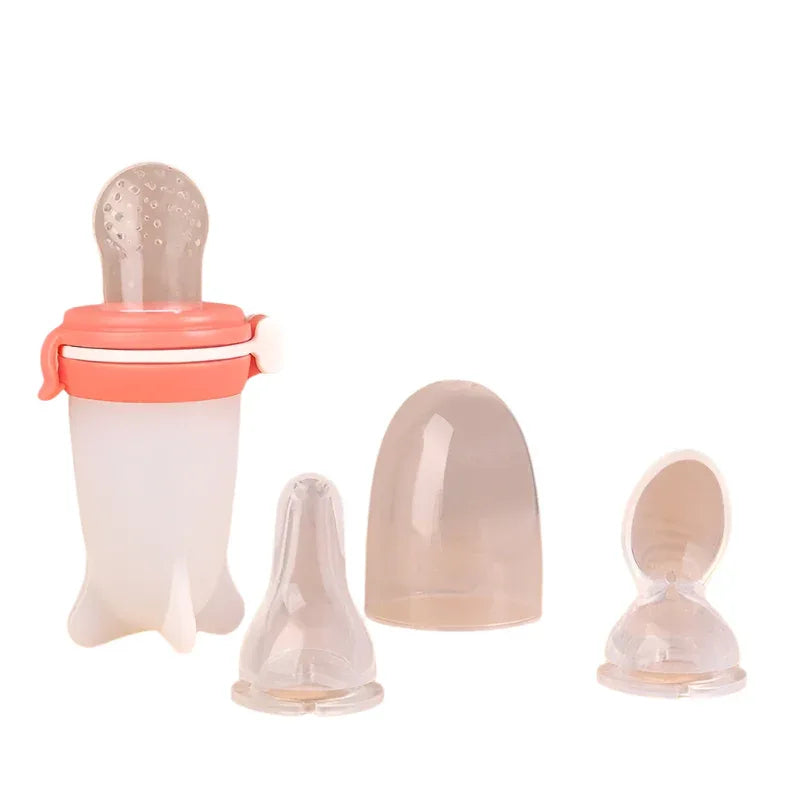 Biberon en silicone massif pour l'alimentation par pression