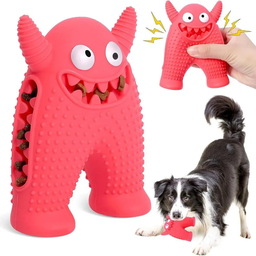 Quietschendes, langlebiges Hundekau-Spielzeug aus Naturkautschuk zur Zahnreinigung für aggressive Kauer