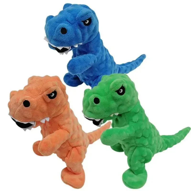 Quietschende, grunzende, langlebige Dinosaurier-Hundewelpen-Kauspielzeuge für das Training