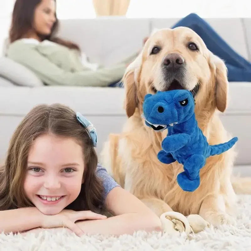 Quietschende, grunzende, langlebige Dinosaurier-Hundewelpen-Kauspielzeuge für das Training