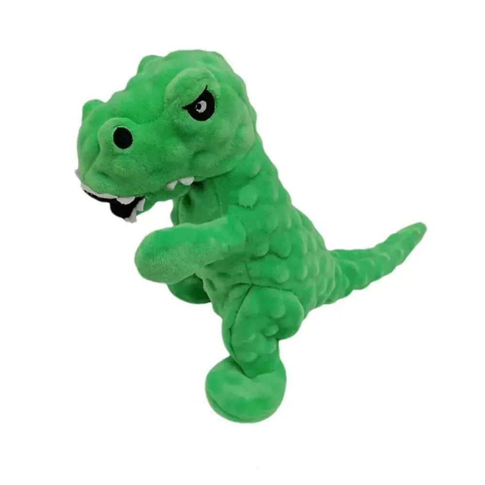 Quietschende, grunzende, langlebige Dinosaurier-Hundewelpen-Kauspielzeuge für das Training