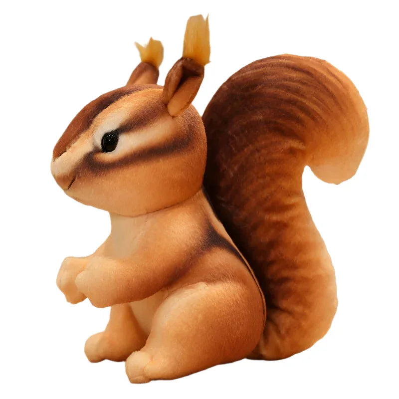 Jouets en peluche de dessins animés écureuils