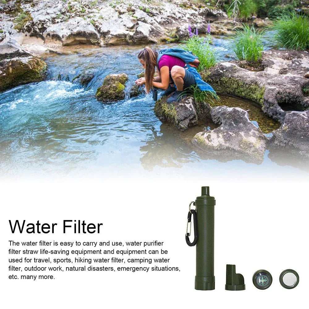 Überlebenswasserfilter für Camping und Wandern