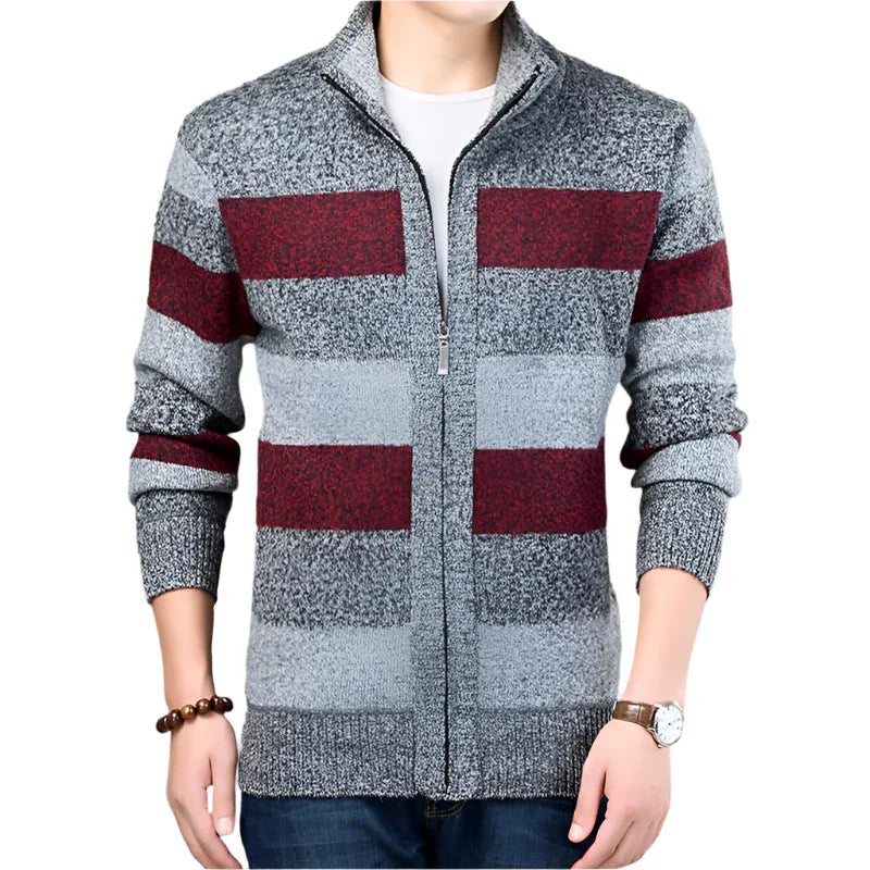 Cardigan épais et chaud en tricot pour homme