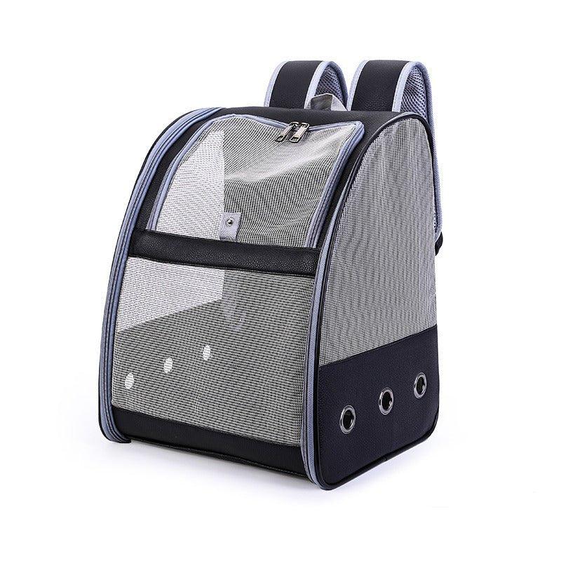 Transparenter Haustierrucksack mit Luftlöchern