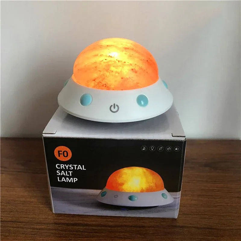 Lampe de sel de cristal en forme d'OVNI