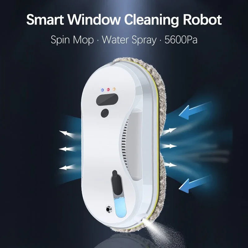 Robot de nettoyage de vitres automatique à ultrasons avec télécommande