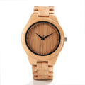 Montre unisexe en bois de bambou