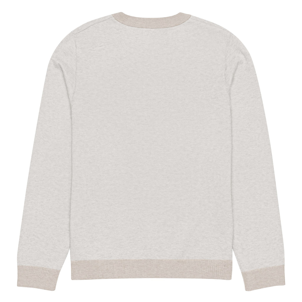 Knitted crew neck sweater