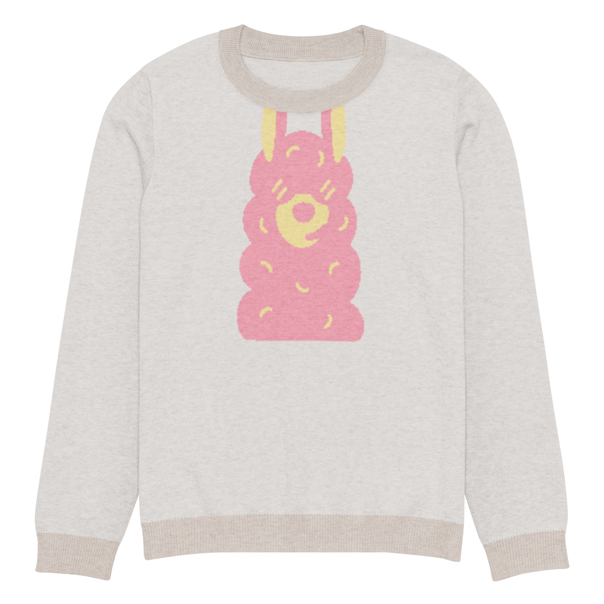 Knitted crew neck sweater