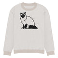 Knitted crew neck sweater