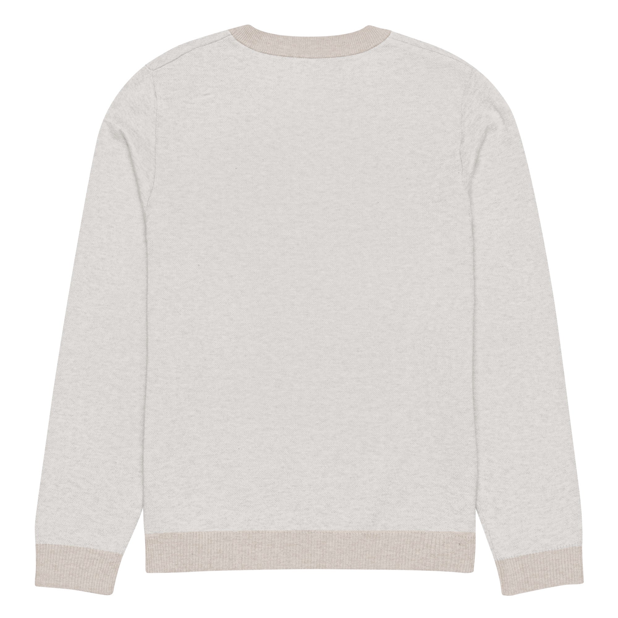 Knitted crew neck sweater