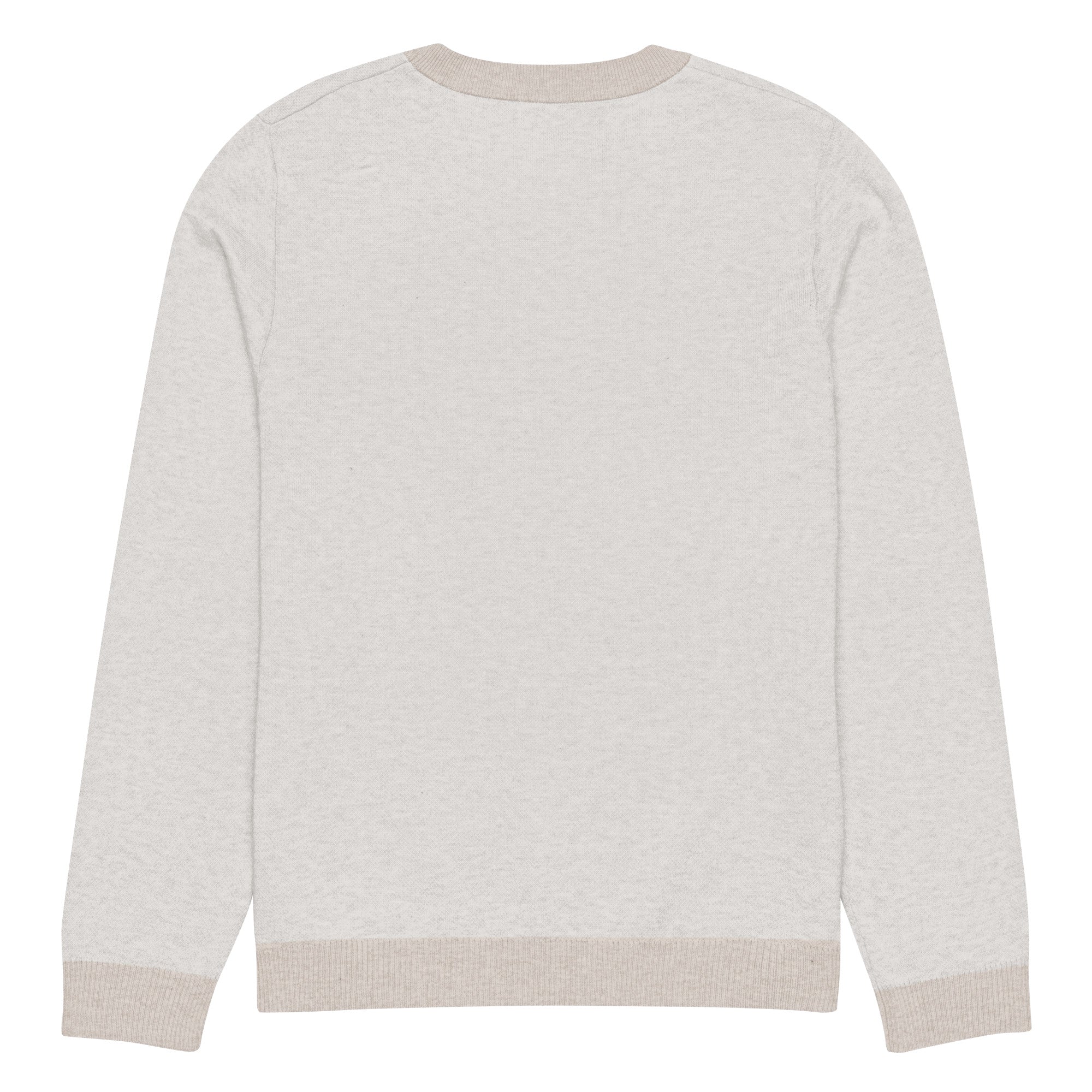 Knitted crew neck sweater