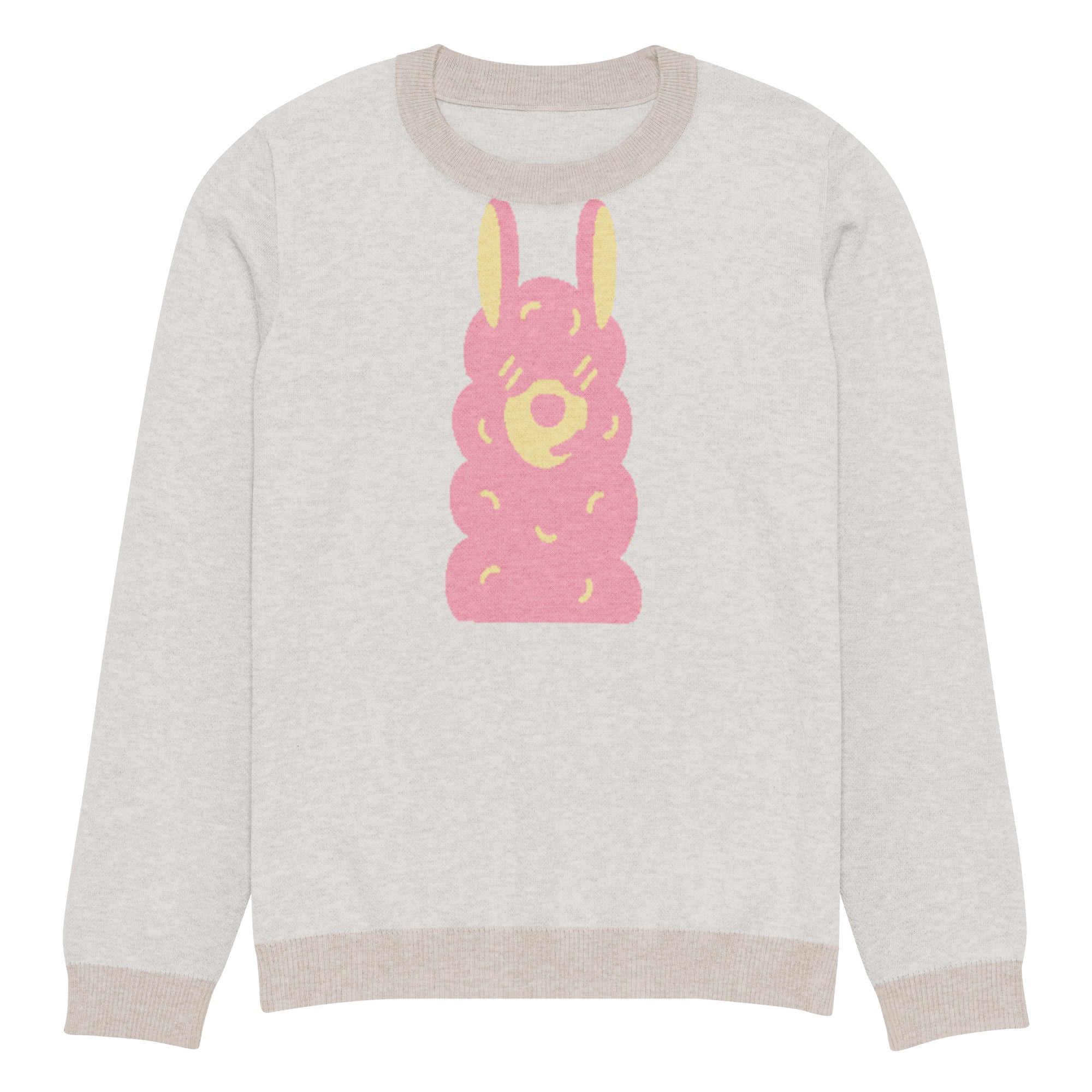 Knitted crew neck sweater