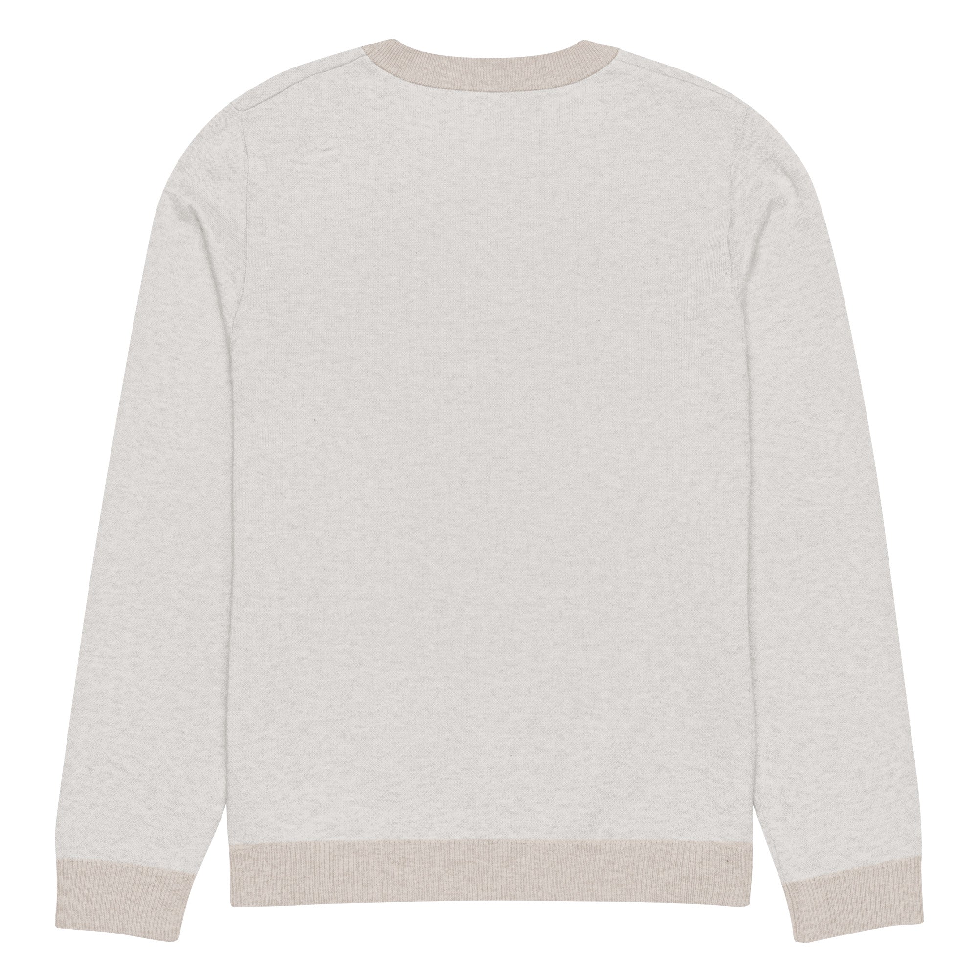 Knitted crew neck sweater