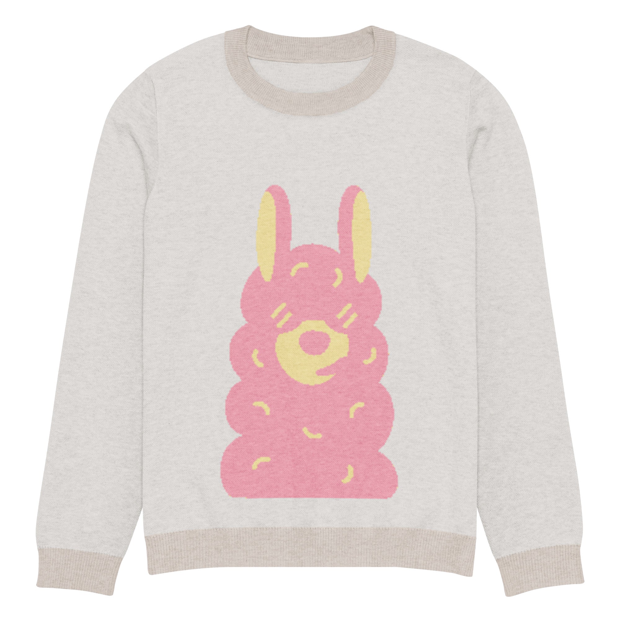 Knitted crew neck sweater