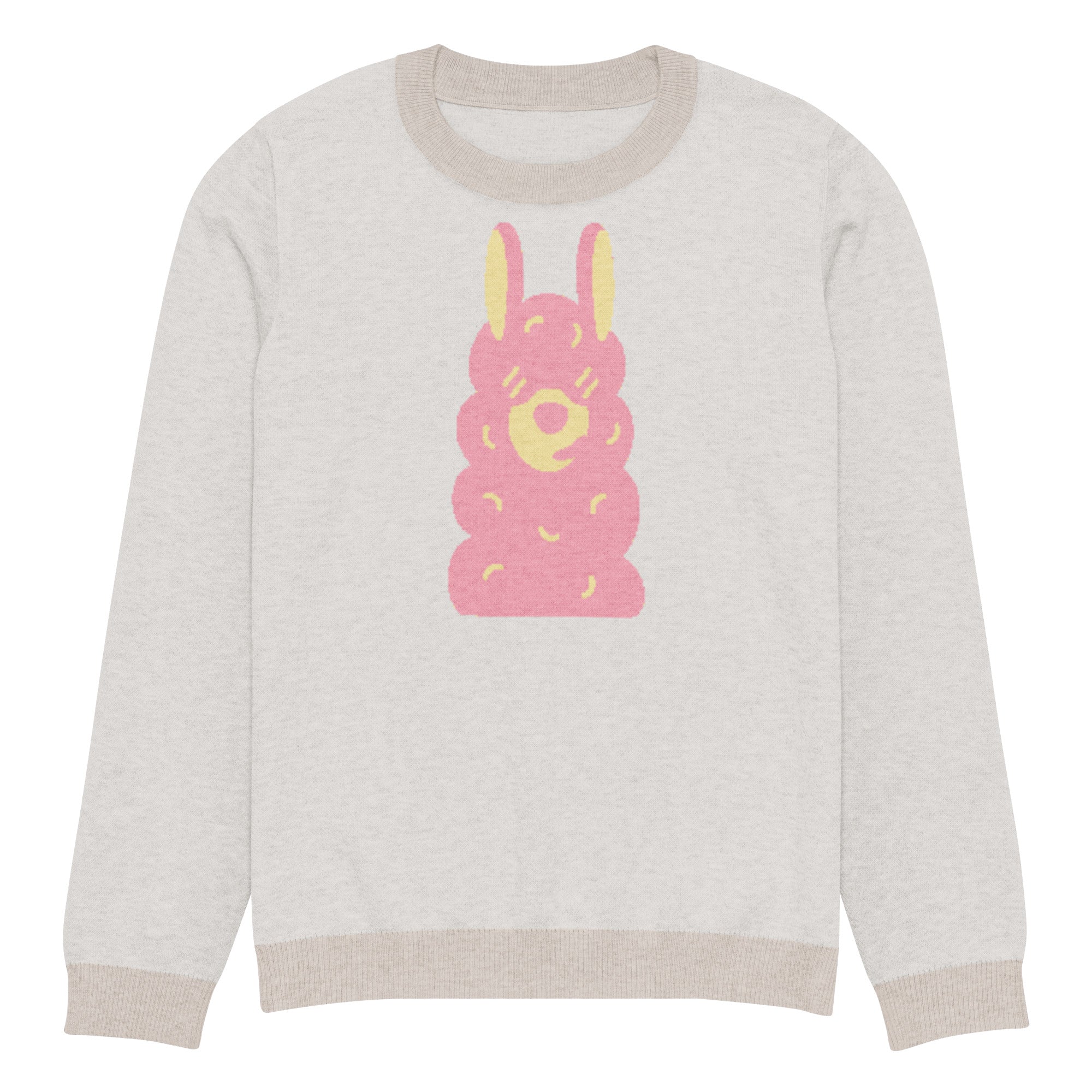 Knitted crew neck sweater