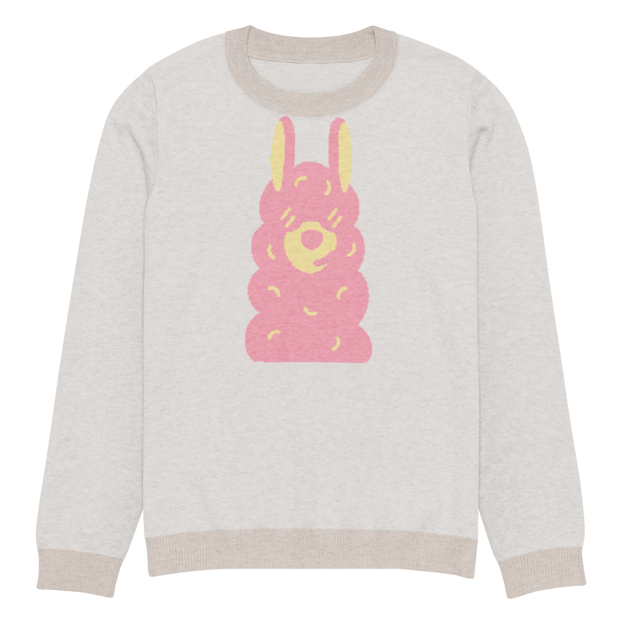 Knitted crew neck sweater