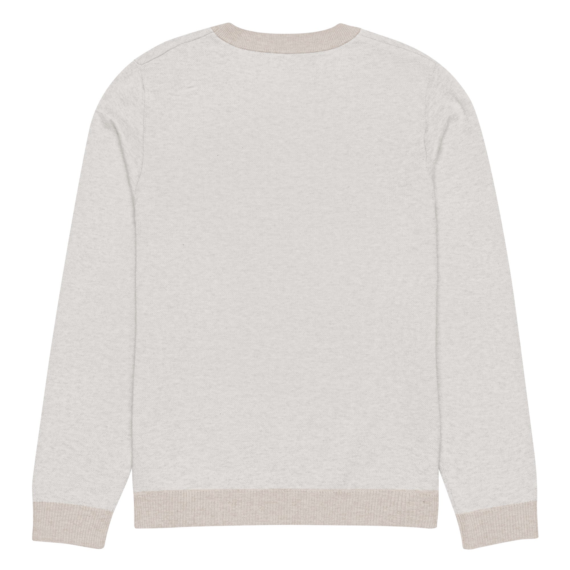 Knitted crew neck sweater