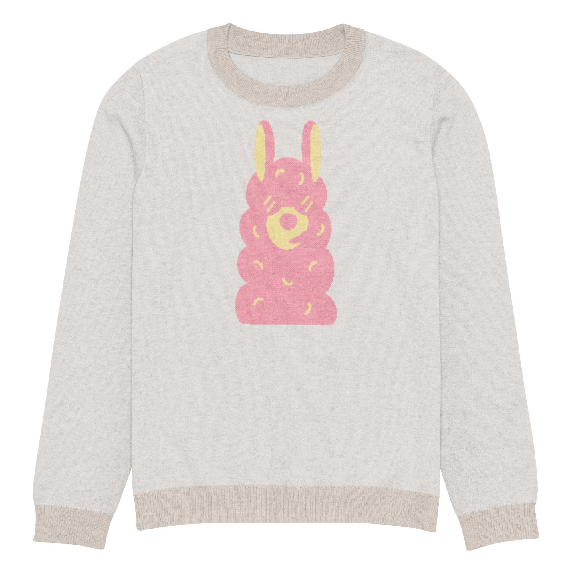Knitted crew neck sweater