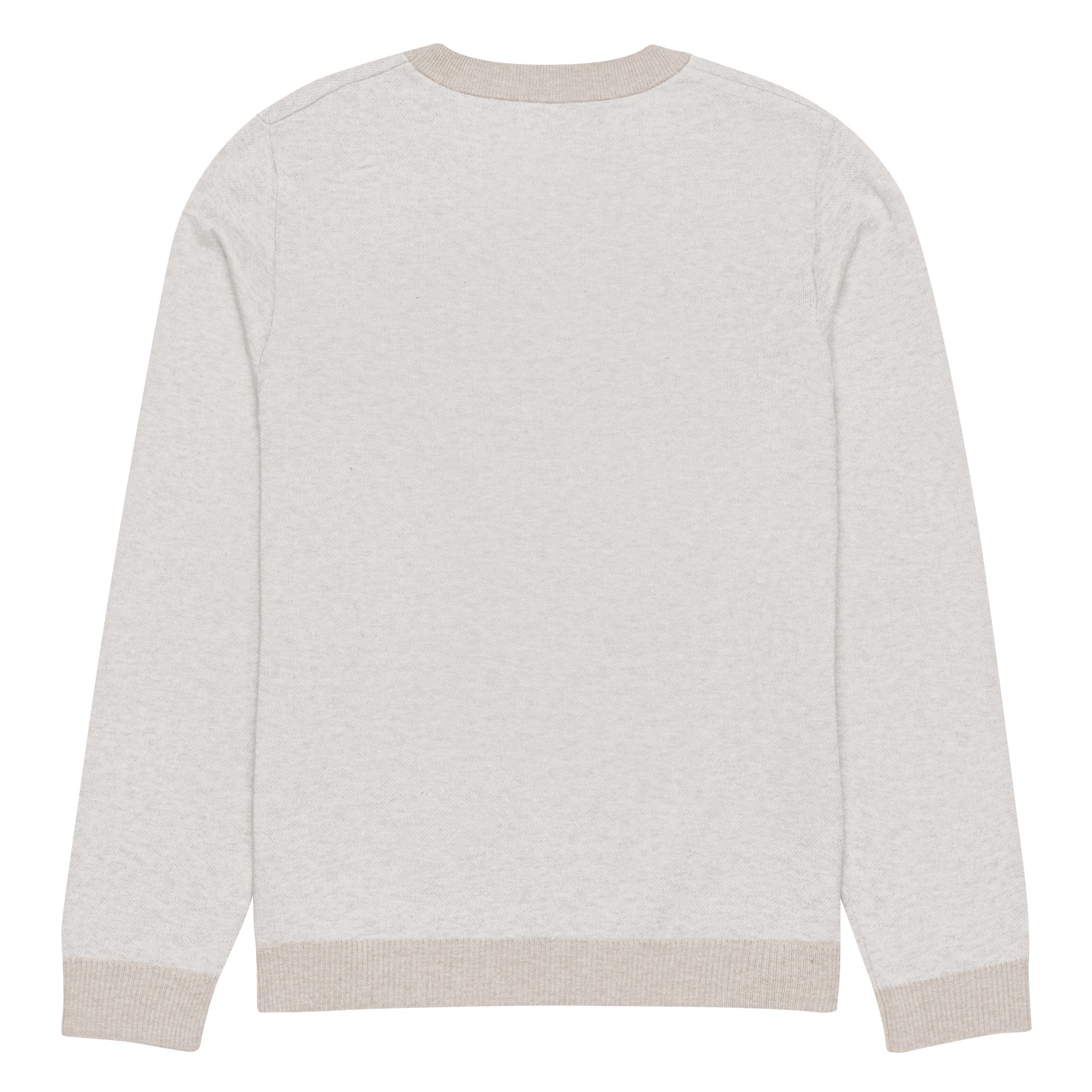 Knitted crew neck sweater