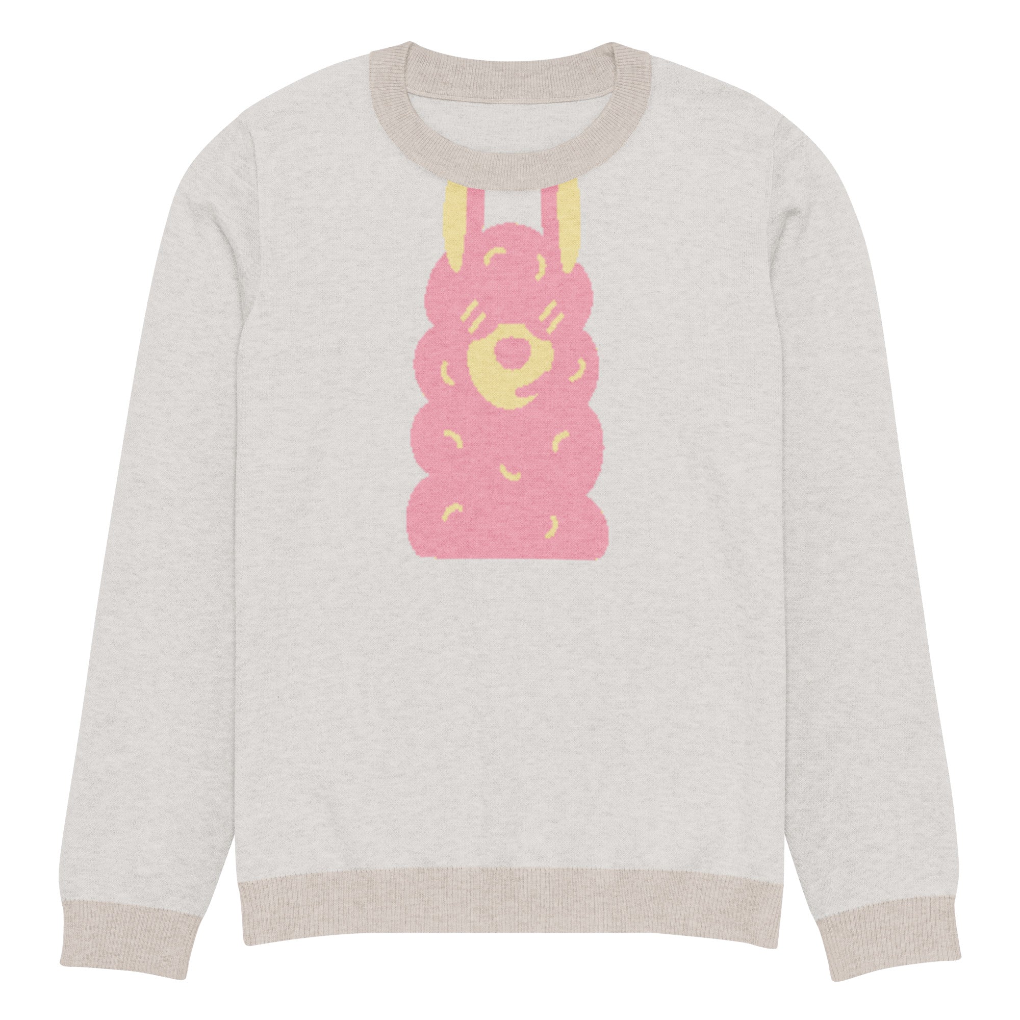 Knitted crew neck sweater