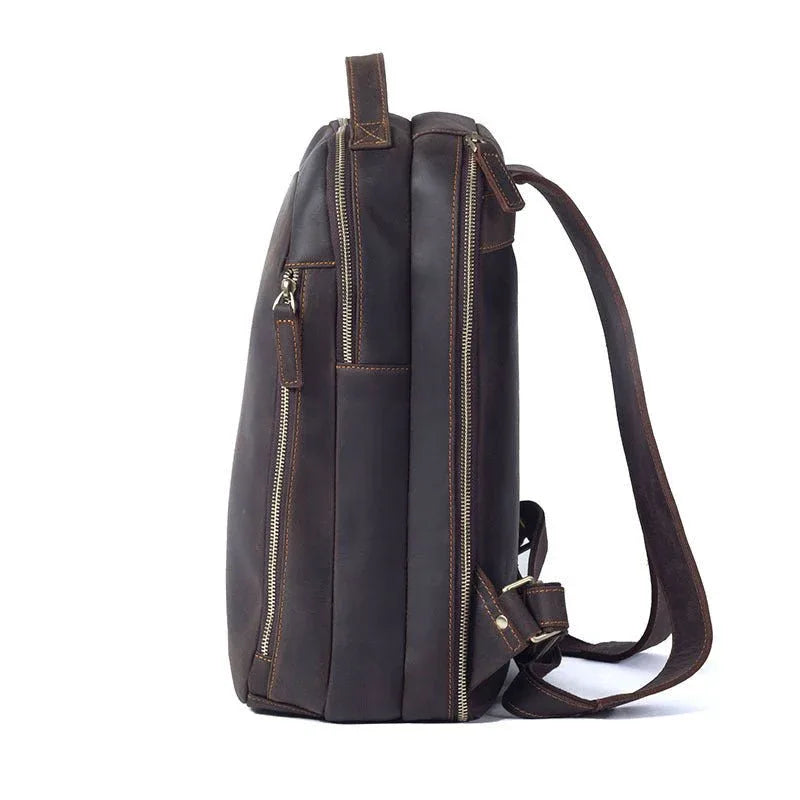 Vintage-Rindsleder-Rucksack für Herren