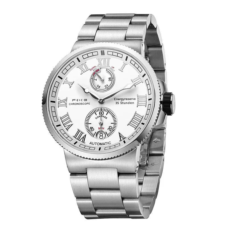 Wasserdichte leuchtende Herrenuhr aus Edelstahl