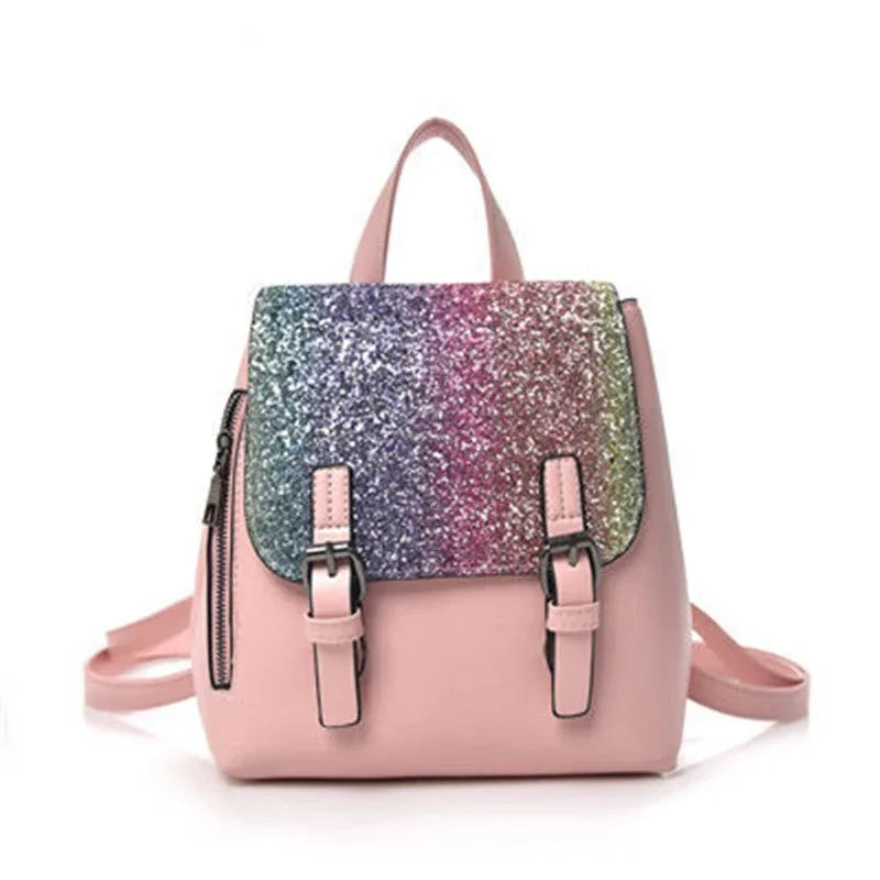 Sac à dos élégant à paillettes pour femmes